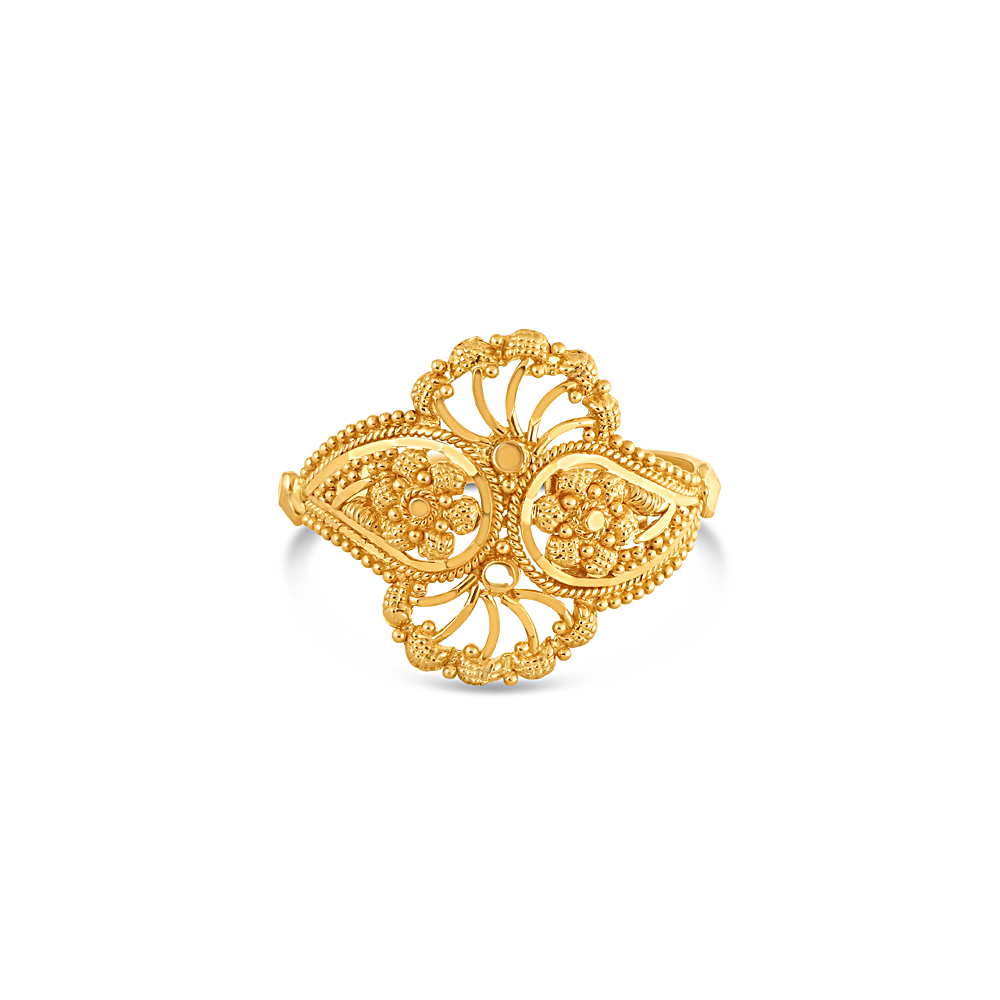 22ct Gold Ring für Damen | Größe P | Jali Filigree Kollektion