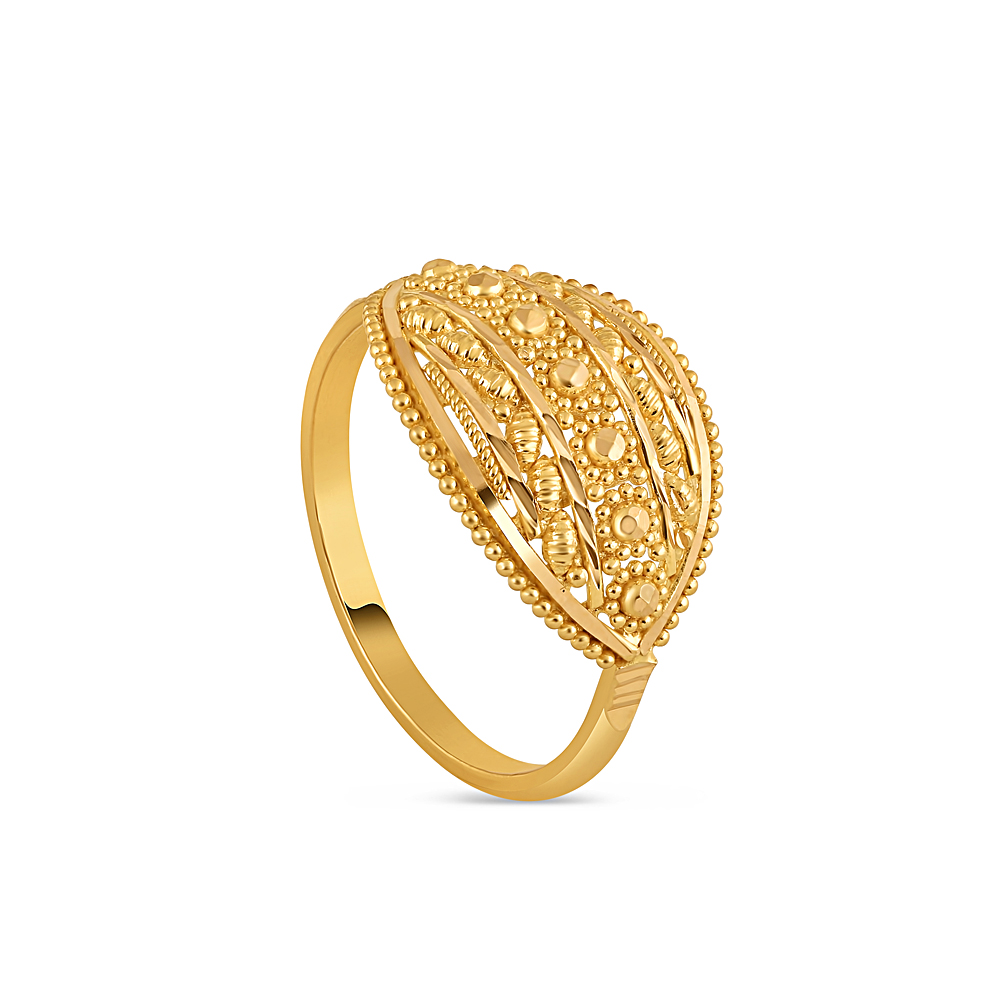 22ct Gold Ring für Frauen | Größe P | Jali Filigree Kollektion 22ct Gold Ring für Frauen | Größe P | Jali Filigree Kollektion