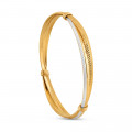 22ct Gold Bangles for Women | Rhodium Finish