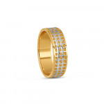 22ct Gold Ehering | Rhodium Finish | Größe Q 22ct Gold Ehering | Rhodium Finish | Größe Q