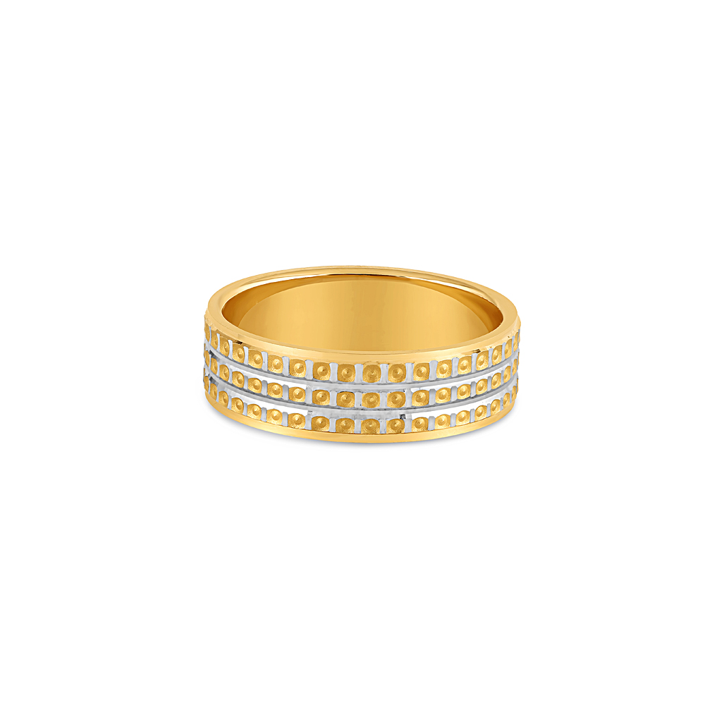 22ct Gold Ehering | Rhodium Finish | Größe Q 22ct Gold Ehering | Rhodium Finish | Größe Q