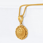 قلادة من الذهب الأصفر عيار 22 قيراط للسيدات