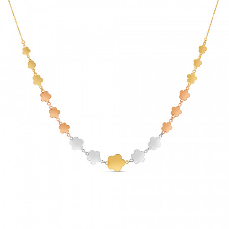 22ct Gold Fancy Necklace | RoseGold and Rhodium Finish