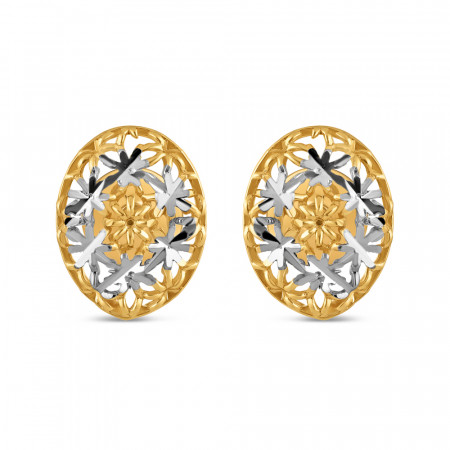 22ct Gold Oval Stud Earring 22ct Gold Oval Stud Earring