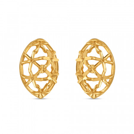 22 Carat Gold Oval Stud Earring 22 Carat Gold Oval Stud Earring