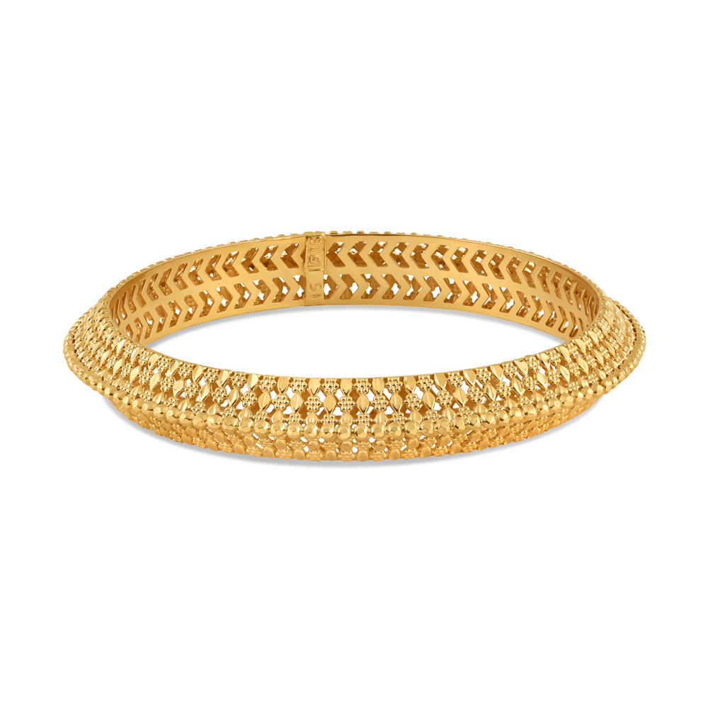 22ct Gold Kada Armreif | Jali Kollektion 22ct Gold Kada Armreif | Jali Kollektion