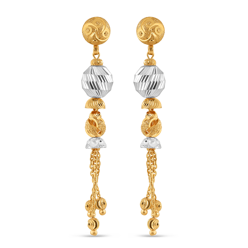 Kadınlar İçin 22 Ayar Altın Damla Küpe | Rodyum Kaplama Kadınlar İçin 22 Ayar Altın Damla Küpe | Rodyum Kaplama