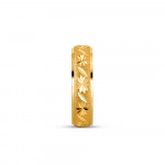 سوار زفاف من الذهب عيار 22 قيراط للسيدات | مقاس K | 4.5 ملم