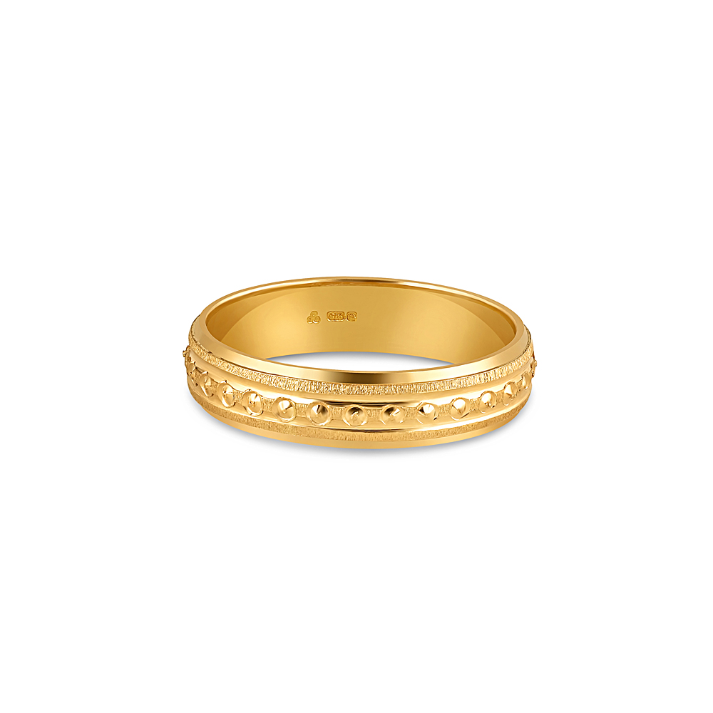 22ct Gold DC Band for Ladies | Size J | 4mm