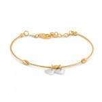 22 Ayar Sarı Altın Tel Bileklik | Rodyum Kaplama 22 Ayar Sarı Altın Tel Bileklik | Rodyum Kaplama