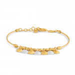 سوار سلك من الذهب الأصفر عيار 22 قيراط | طلاء الروديوم سوار سلك من الذهب الأصفر عيار 22 قيراط | طلاء الروديوم