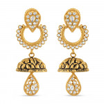 22 Ayar Altın Jhumkha Küpe | Pembe Altın Kaplama | Anusha Koleksiyonu 22 Ayar Altın Jhumkha Küpe | Pembe Altın Kaplama | Anusha Koleksiyonu