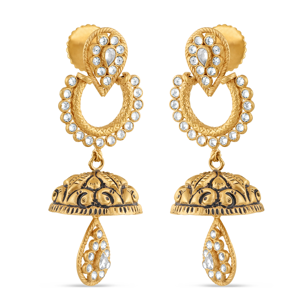 22 Ayar Altın Jhumkha Küpe | Pembe Altın Kaplama | Anusha Koleksiyonu 22 Ayar Altın Jhumkha Küpe | Pembe Altın Kaplama | Anusha Koleksiyonu