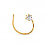 ذهب أصفر عيار 18 قيراط | مسمار دبوس الأنف من الذهب الأصفر عيار 18 قيراط | قطر 4.8 مم