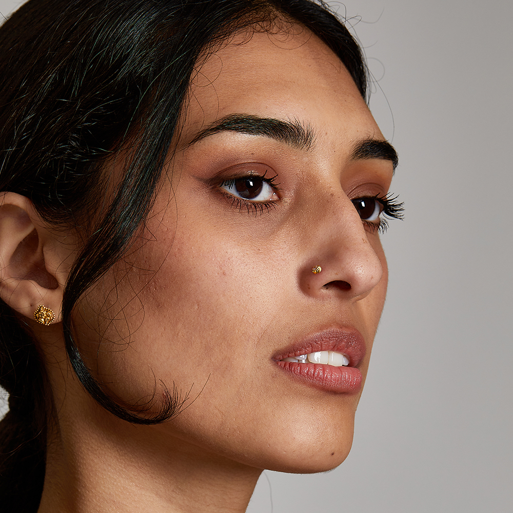 18ct Gold | Yellow Gold Nose Pin | 3.9mm Diameter