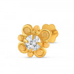 18ct Gelbgold | CZ Nose Pin Stud | 5,5mm Durchmesser 18ct Gelbgold | CZ Nose Pin Stud | 5,5mm Durchmesser