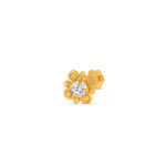 18ct Gelbgold | CZ Nose Pin Stud | 5,5mm Durchmesser 18ct Gelbgold | CZ Nose Pin Stud | 5,5mm Durchmesser