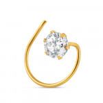 ذهب أصفر عيار 18 قيراط | مسمار الأنف بحجر CZ | بسمك 3.5 مم ذهب أصفر عيار 18 قيراط | مسمار الأنف بحجر CZ | بسمك 3.5 مم