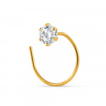 18 Ayar Altın | CZ Taş | Sarı Altın Burun Çıtçıt