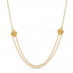 Bayanlar için İki Sıra İncili 22 Ayar Altın Kolye | 18 İnç Bayanlar için İki Sıra İncili 22 Ayar Altın Kolye | 18 İnç