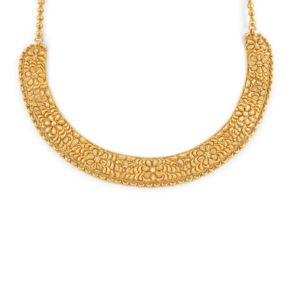 22ct Gold Antik Choker Halskette | Rosetten Kollektion 22ct Gold Antik Choker Halskette | Rosetten Kollektion