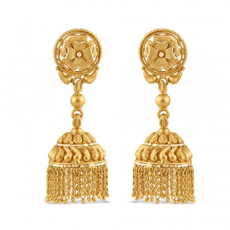 22ct Gold Bridal Jhumkha Earring | Rosettes Collection 22ct Gold Bridal Jhumkha Earring | Rosettes Collection