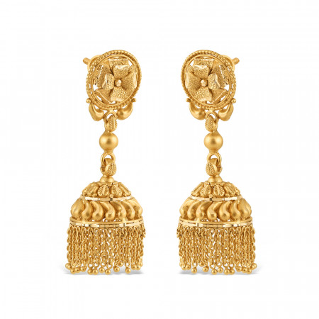 22ct Gold Bridal Jhumkha Earring | Rosettes Collection 22ct Gold Bridal Jhumkha Earring | Rosettes Collection