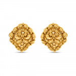 22 Ayar Altın Antik Saplama Küpe