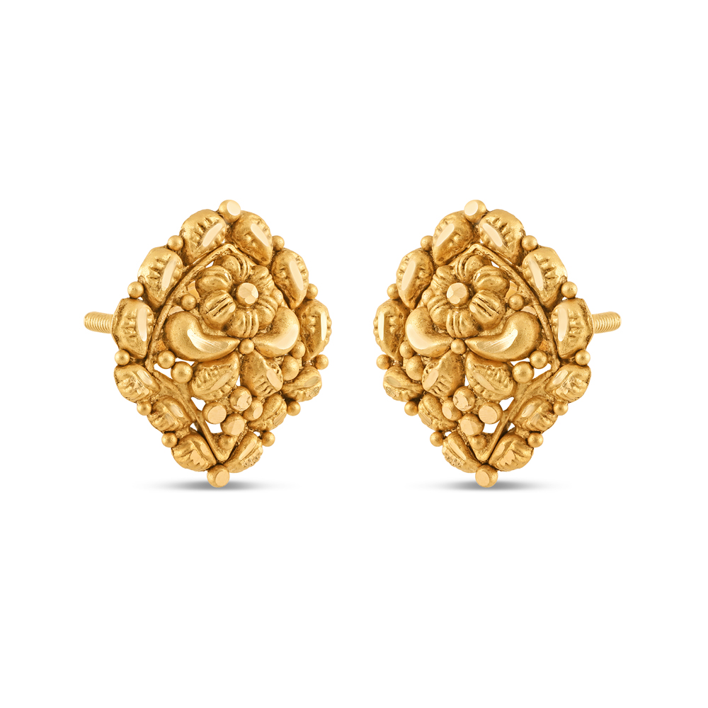 22 Ayar Altın Antik Saplama Küpe 22 Ayar Altın Antik Saplama Küpe