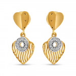 22 Ayar Altın Kalp Küpe | CZ Taşlı 22 Ayar Altın Kalp Küpe | CZ Taşlı