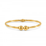 سوار ذهبي مزدوج عيار 22 قيراط من الذهب المزدوج تويست تويست | ملابس يومية | مقاس 2.6 سوار ذهبي مزدوج عيار 22 قيراط من الذهب المزدوج تويست تويست | ملابس يومية | مقاس 2.6