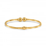 سوار ذهبي مزدوج عيار 22 قيراط من الذهب المزدوج تويست تويست | ملابس يومية | مقاس 2.6 سوار ذهبي مزدوج عيار 22 قيراط من الذهب المزدوج تويست تويست | ملابس يومية | مقاس 2.6