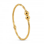 سوار ذهبي مزدوج عيار 22 قيراط من الذهب المزدوج تويست تويست | ملابس يومية | مقاس 2.6 سوار ذهبي مزدوج عيار 22 قيراط من الذهب المزدوج تويست تويست | ملابس يومية | مقاس 2.6