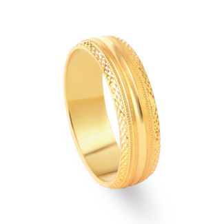 22ct Gold Wedding Band for Men | Size P 1/2 22ct Gold Wedding Band for Men | Size P 1/2