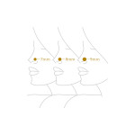 18ct Gold | Nose Pin Stud with CZ | 4.8mm Thick