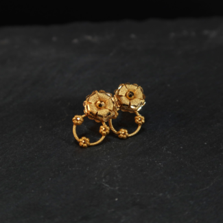 22ct Gold Rosettes Stud For Ladies