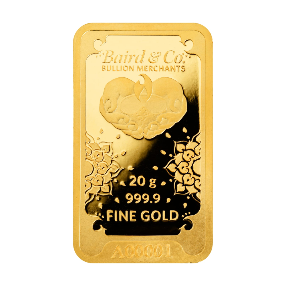 Diwali 20g Lakshmi Gold Bar | Baird & Co Diwali 20g Lakshmi Gold Bar | Baird & Co