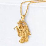 قلادة رادها كريشنا ذهب عيار 22 قيراط قلادة رادها كريشنا ذهب عيار 22 قيراط