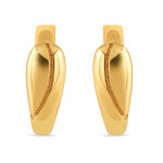 22ct Gold Einfacher Ovaler Ohrring | 11,5 mm