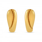 22ct Gold Plain Oval Hoop Earring für Damen | 11,5 mm 22ct Gold Plain Oval Hoop Earring für Damen | 11,5 mm