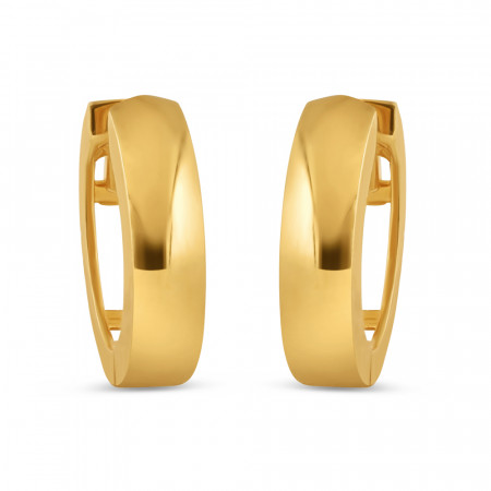 22ct Gold Plain Hoop Earring | 11.5 mm 22ct Gold Plain Hoop Earring | 11.5 mm