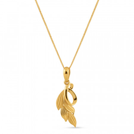 22ct Gold Leaf Shape Fancy Pendant For Ladies 22ct Gold Leaf Shape Fancy Pendant For Ladies