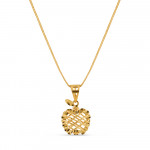 قلادة جالي على شكل تفاحة من الذهب عيار 22 قيراط | مجموعة Glow