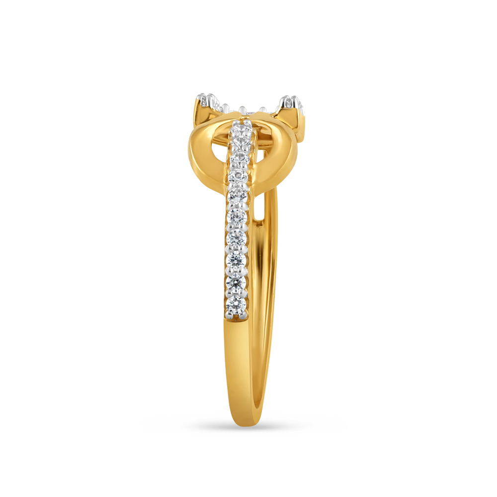 22 Ayar Altın CZ Taşlı Bayan Yüzük | M Beden 22 Ayar Altın CZ Taşlı Bayan Yüzük | M Beden