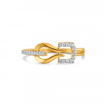 22 Ayar Altın CZ Taşlı Bayan Yüzük | M Beden