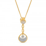 22 Ayar Zamansız Klasik Altın Fantezi CZ Kolye