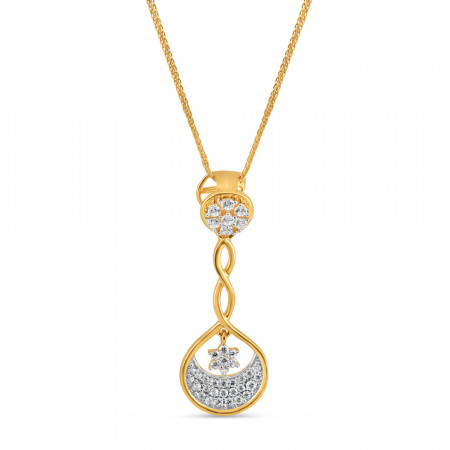 22ct Timeless Classic Gold Fancy CZ Pendant 22ct Timeless Classic Gold Fancy CZ Pendant