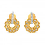 22ct Gold CZ Flora Damen Tropfen Ohrring 22ct Gold CZ Flora Damen Tropfen Ohrring