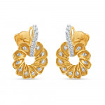 22ct Gold CZ Flora Damen Tropfen Ohrring 22ct Gold CZ Flora Damen Tropfen Ohrring