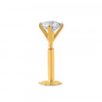 ترصيع الأنف بالذهب الأصفر عيار 18 قيراط 0.12 قيراط ألماس مع برغي ترصيع الأنف بالذهب الأصفر عيار 18 قيراط 0.12 قيراط ألماس مع برغي